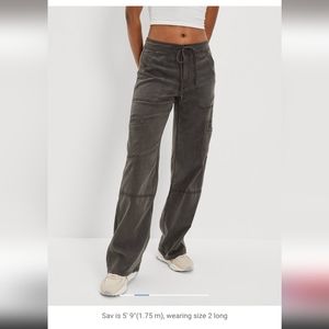 American eagle dreamy drape stretch high waisted baggy wide leg pants